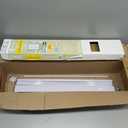 Cordless Light Filtering Mini Blind - 24 Inch Width, 64 Inch Length, 1" Slat Size - Pearl White - Cordless GII Morningstar Horizontal Windows Blinds for Interior by Achim Home Decor