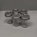 [ 6 Pack] 16 oz. Wide-Mouth Glass Mason Jars with Metal Airtight Lids and Bands for 1 Pint Canning, Preserving, & Meal Prep