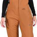 Arctix Women's Essential Insulated Ski Bibs, Water Resistant Snow Pants for Skiing & Snowboarding (4X/31" Inseam, Cappucino)