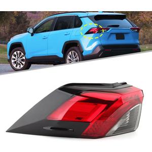 Tail Light Rear Brake Lamp For Toyota RAV4 2019 2020 2021(Left Driver Side) With bulb Replace TO2805148 81550-0R090