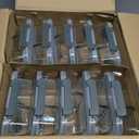 KOMUEE 10 Packs 30oz Glass Meal Prep Containers 2 Compartments, Glass Food Storage Containers with Lids, Airtight Lunch Bento Boxes, Microwave, Oven, Freezer and Dishwasher Safe (Gray)