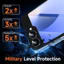 YWXTW EZ Alignment for Samsung Galaxy Z Flip 6/Z Flip 7 FE Screen Protector, [Strengthen Crease Test] 3Pcs Inner Soft EPU Film+2Pcs Front Display Tempered Glass+1 Set Camera lens Protector, Anti Scratch