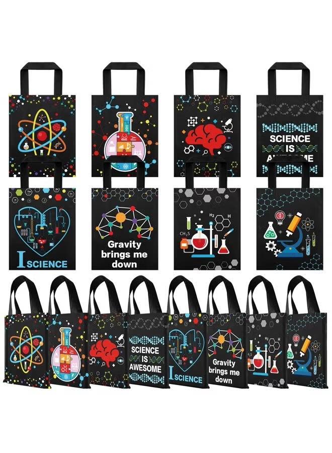 Ferraycle 24 Pcs Science Party Favor Bags Truck Goodie Gift Treat Bag Non Woven Birthday Party Decorations for Kids(Dark Color,Cool)