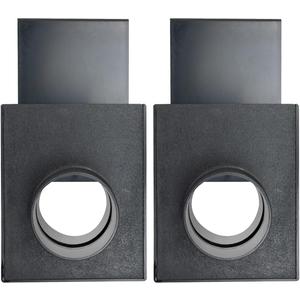 POWERTEC 70133V 2-1/2" Blast Gate for Dust Collector, Dust Collection Fittings (Pack of 2)