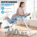 DERACY Ab Workout Machine Adjustable Ab Trainer Abdominal Trainer for Home Gym Foldable Ab Crunch Machine for Core 440 LBS