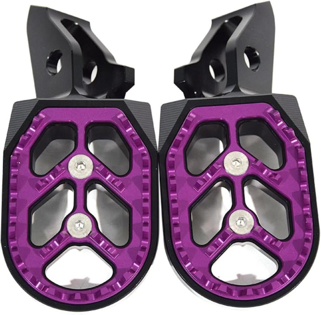 Motorcycle Foot Pegs Dirt Bike All 7075 Aluminum Pedals for Surron Ultra Bee, Surron Accessories (Purple)