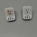 Australia Plug Adapter, TESSAN Australian Power Adaptor with 4 Outlets 3 USB Charging Ports (1 USB C), Type I Travel Plug for US to New Zealand China Argentina Fiji AU, 2 Pack