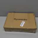 Ryuwanku Bathroom Faucet Matte Black Modern Waterfall Bathroom Sink Faucet with Single Handle Suitable for 1 or 3 Holes,Supply Deck Plate and Hose