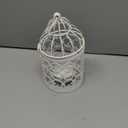 Hanging Birdcage Lantern, Metal Tealight Holder Vintage Decorative Hanging Candle Holder Lantern Centerpieces for Wedding Halloween Christmas Table Decoration