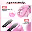 Thigh Trainer with Resistance Adjustment, Pelvic Floor Exercise Devices with LED Display, Inner Thigh Exerciser with Soft EVA Padding, Kegel Exerciser for Women