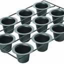 Chicago Metallic 26121 Professional 12-Cup Non-Stick Mini-Popover Pan, 16-Inch-by-10.75-Inch