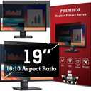 APeiSi 19 Inch Computer Privacy Screen Filter for 16:10 Widescreen Monitor - Privacy Screen Shield,Anti-Glare and Anti-Blue light Screen Protector
