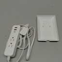 Flat Socket Extension Cord 5 FT Surge Protector Power Strip with 2 AC Outlets 1 USB C and 2 USB A Ports, Multiple Wall Outlet Extender Suitable for Home Dorm Desk Garage Work Travel Apartment (5FT)