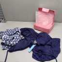 Yonique Womens Blouson Tankini Swimsuits Two Piece Strappy Bathing Suit Tops with Shorts Criss Cross Swimwear Size M,