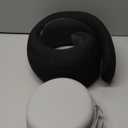 Travel Neck Pillow for Airplane - 100% Memory Foam 360 Ergonomic Support - Adjustable Velcro, Washable Velvet Cover & Compact Storage Case - Flight Essentials for Sleeping (Black)