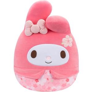 Squishmallows Original Sanrio 14-Inch My Melody Floral Print Plush - Medium-Sized Ultrasoft Official Jazwares Plush