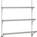 Bathroom Towel Holder,Over-The-Door 3-Tier Towel Bar with 2 Hooks,Bathroom Organizer Space Saver Modern Design,Bathroom Accessories