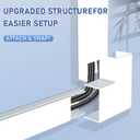 Cable Cover Wall - Cord Hiders for TV on Wall, 157 Inches Cable Cover Channel, White