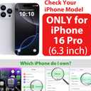 SPORTLINK for iPhone 16 Pro Waterproof Case - Shockproof Dustproof Case with Built-in Clear Screen Protector, Full Body Heavy Duty Sealed Protective Cover for i Phone 16 Pro 6.3" Black