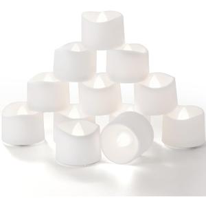 Homemory Timer Tea Lights Candles Battery Operated, 6H Timer Built-in, Auto On Daily, Flameless LED Tealight Votives for Table Centerpieces, Lantern, Holiday Decor, Cool White, No Remote, 12-Pack
