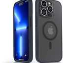 Gatita Magnetic Blue Translucent Case for iPhone 14, Slim Shockproof Matte Case for iPhone 14, Frosted Phone Case Compatible w Magsafe for iPhone 14 6.1" (Y2022) - Blue Translucent