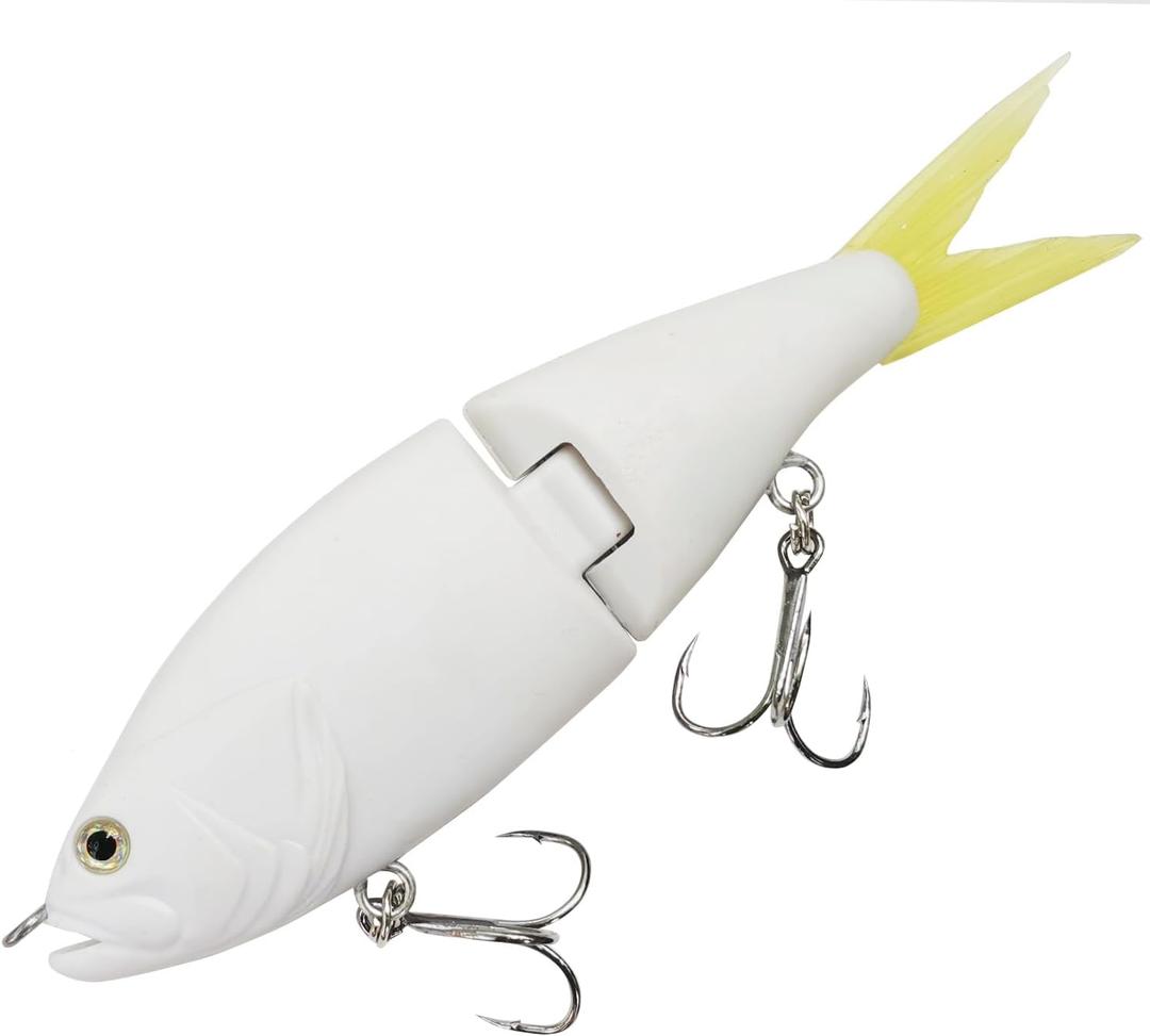 HADORAM Sinking Blugill Glide Bait with Metal Joint Animated Slow Sinking Fishing Lure for Freshwater Saltwater Bass Trout Shad Lifelike Fishing Tackle