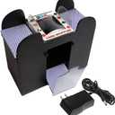 GSE Games & Sports Expert 6-Deck Automatic Card Shuffler, AC/DC-Power & Battery-Operated Shuffler Machines for Playing Cards, Blackjack, Texas Hold'em, Canasta, Bridge, UNO