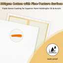 2-Pack Stretched Canvases 70x100cm (23 1/2inch x 39 1/3inch) 13.4oz (380gsm) Triple Gesso Primed, Warp-Resistant Large Pre-Stretched Canvas for Oil Painting & Gallery-Quality Acrylic Art, 2PK - 28"x40"
