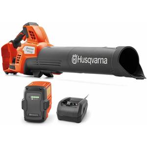 Husqvarna Leaf Blaster 350iB Battery Powered Cordless Leaf Blower, 200-MPH 800-CFM, Brushless Motor and Quiet Operation, 40V Lithium-Ion 7.5 Ah Battery and Charger Included, Gifts for Men, 970569904