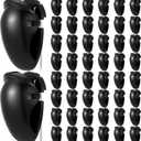 Fullhawl 50 Pcs Cubicle Clips Fabric Panel Cubicle Accessories Fabric Partition Panel Wall Clip Office Photos Wall for Notes Memos Standard Size (Black)