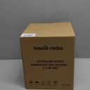 Hauce Radio Tea Kettle Stovetop Teapot, 2.5 Quart Loud Whistle Food Grade Stainless Steel and Smooth Wood Pattern Handle, Sophisticated Look for Hiking, Picnic, for Tea, Coffee Milky White