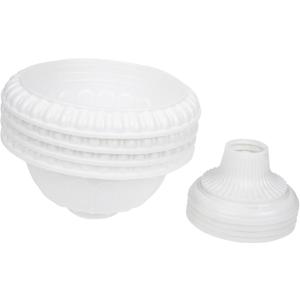 Homoyoyo 2sets Roman Style Flower Container Wedding Decorative Urn Home Supplies 4pcs*2