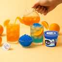 BOZU Popping Boba Kit Gift-Ready Hot or Iced Bubble Tea Set, Blue Curaao Popping Boba & Peach Green Tea, Secure Protective Packaging, 3 Servings (EXP 04/27/26)