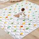 Odorless Premium Foam Baby Play Mat 71" X 59", Extra Large Activity Playmats for Babies,Toddlers, Infants, Soft Thicker Baby Mat for Floor, Play & Tummy Time, Machine Washable for Easy Care