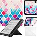 Case Compatible with Kobo Sage 8 Inch e-Reader (Model: N777 N778K, 2021 Release), Includes a Screen Protector - Premium PU Leather Cover with Auto Sleep/Wake