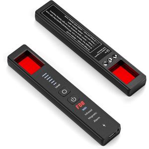 Hidden Camera Detectors Pro - Bug Detector, Spy Camera Finder, GPS Tracker Detector, SOS Alarm, Anti-Theft, 6-in-1 Detector for Travel, Hotel, Airbnb, Car, 6 Sensitivity Levels