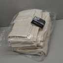 Madison Park Turkish 100% Cotton 600Gsm Luxury Premium Thick Soft Absorbent Hotel Bathroom Towel Set Shower Hand Face Washcloths, Assorted Sizes, Natural 6 Piece