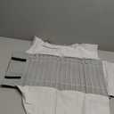 SCIKHEFT Portable Jewelry Roll Untangled Secure Necklace Travel Storage Bag Displays Holder 16 Chain (Black and Gray)