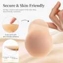 UIMERO 2025 Nipple Covers for Women with Lift, Added Lift Adhesive Silicone Nipple Pasties, Reusable Sticky Bra Breast Covers