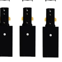 VANoopee H Track Lighting Rails Kit, 10FT H Type Track Rails Black with End Caps and Live End Feed Connector, Compatible with Single Circuit 120V H Style Track System
