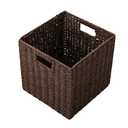 Rattin Foldable Storage Box/Paper Storage Box/Bedroom Living Room Sundries Storage Basket/Dorm Household Storage, Set of 1, 9x9x9