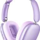 Wentronic Y02 Active Noise Cancelling Headphones,60H Battery,5 EQ Music Modes,Hi-Res Audio,Deep Bass,Foldable Wireless Over Ear Bluetooth 5.4 Headset,Breathable Leather Earpads (Purple)