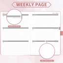 3 x 2026 Planner - Planner 2026, 2026 Weekly Monthly Planner, Jan.2026 - Dec.2026, 5.7'' x 8.4'', Thick Paper, Leather Cover, Pen Holder, Back Pocket, Bookmarks, Perfect Daily Organizer - Rose Gold