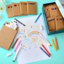 30 Packs School Art Set Kid Crayons Markers and Colored Pencils Bundle Kit Coloring Supplies Classrooms Student Christmas Holiday Gift