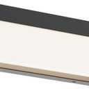LED Bathroom Vanity Light Fixture Over Mirror 16.5 inch Modern Rectangle Black Matte Metal Lighting Bar 4000K Daylight Wall Sconce (Black)