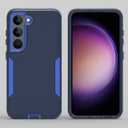 Case for Galaxy S23 Plus Case, for Samsung S23+ 5G SM-S916U with Tempered Glass Screen Protector, Hybrid Dual Layer Shockproof Rugged Protection Cover for Samsung Galaxy S23+ Navy Blue