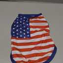 American Flag Inspired Dog Vest: Perfect Dog Shirt, Ideal Tank Top for Everyday Wear, Independence Day Celebrations Crafted Materials for a Cute and Stylish Look Blue S