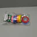 Hutou 8 Rolls Colored Masking Tape Rainbow Colors Painters Tape Colorful Craft Art Paper Tape Labeling Arts Crafts Decorative Coding Decoration Supplies, 0.6 Inch x 16 Yard, 8 Colors