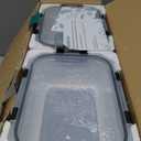 8 Pack 36oz Large Glass Meal Prep Containers with lids, Glass Food Storage Containers with Leak Proof Snap Lock Lids , Airtight Bento lunch Boxes, Kitchen Storage, Oven, Freezer and Dishwasher Safe (Black)