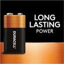 Duracell Coppertop 9V Battery, 2 Count (Pack of 1), Long-lasting All-Purpose Alkaline 9V Batteries for Household and Office Devices